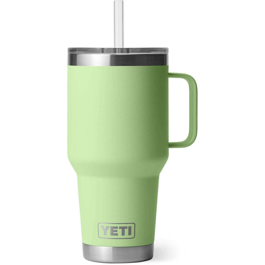 YETI Rambler 35 oz Tumbler with Handle and Lid Key Lime Travel Mug