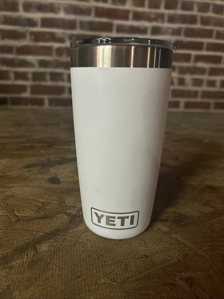 YETI Rambler 10oz Tumbler with Magslider Lid - White - NEW
