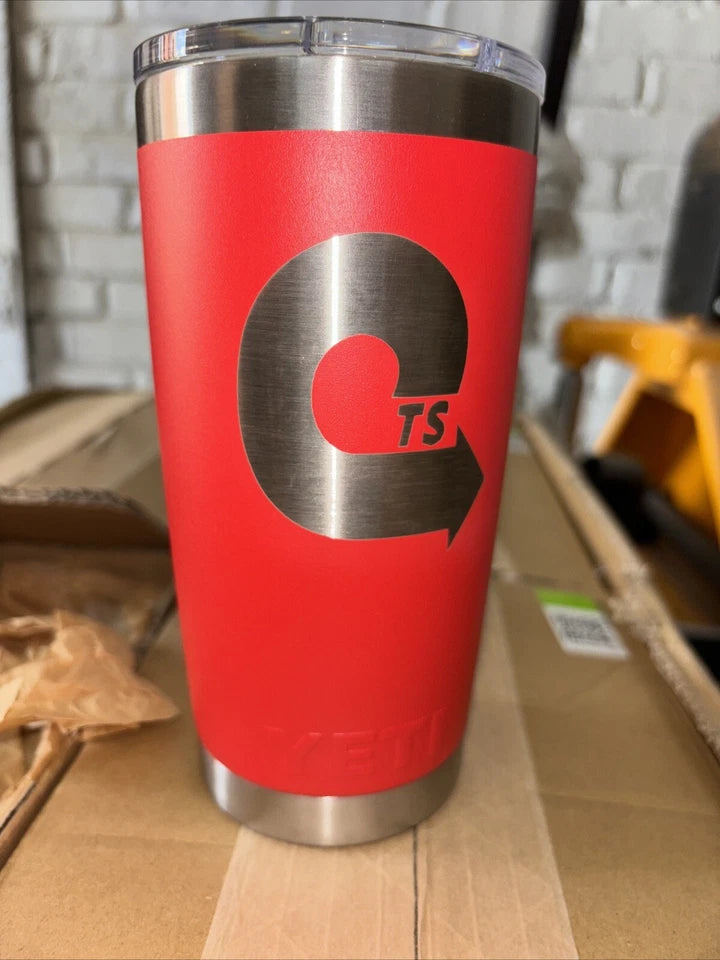 NEW Yeti Rambler 20oz Tumbler Magslider Lid Brick Red color With LOGO
