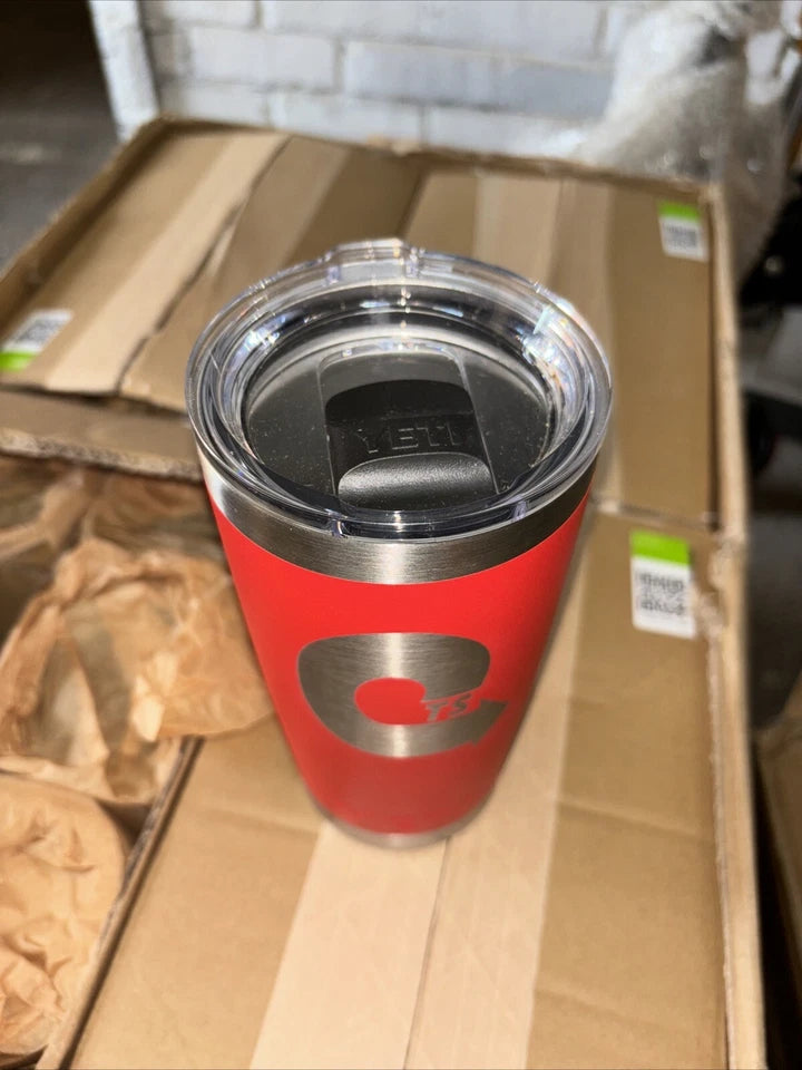 NEW Yeti Rambler 20oz Tumbler Magslider Lid Brick Red color With LOGO
