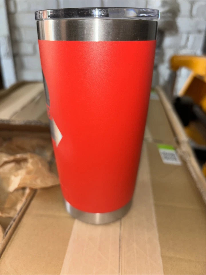 NEW Yeti Rambler 20oz Tumbler Magslider Lid Brick Red color With LOGO