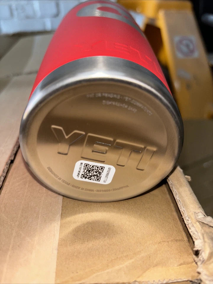NEW Yeti Rambler 20oz Tumbler Magslider Lid Brick Red color With LOGO