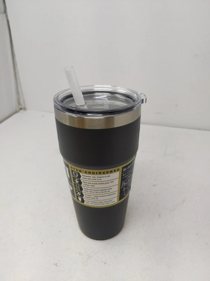 Yeti Rambler 26 Oz Straw Cup, Vacuum Insulated, Stainless Steel With Straw Lid