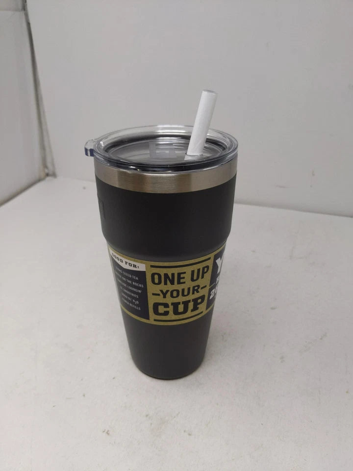 Yeti Rambler 26 Oz Straw Cup, Vacuum Insulated, Stainless Steel With Straw Lid