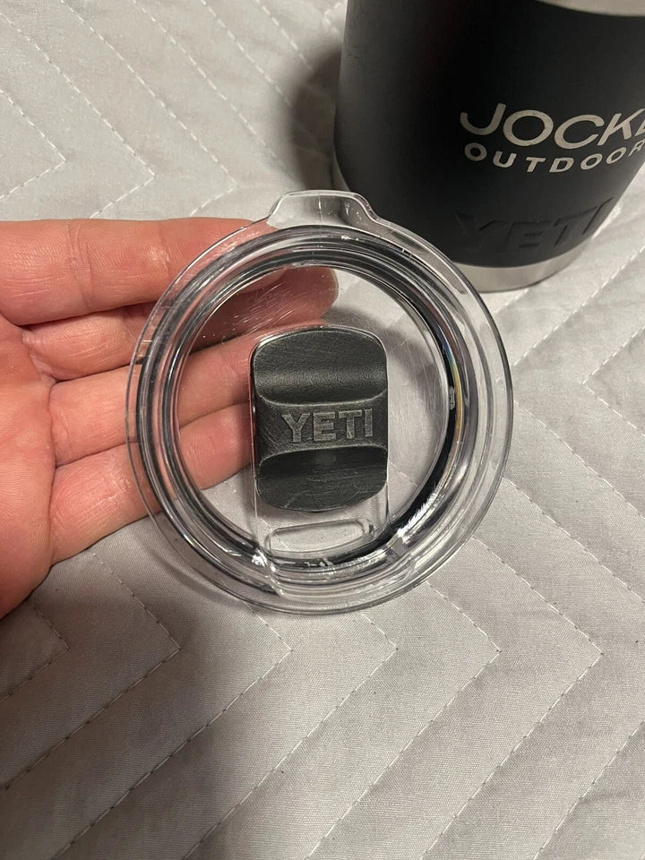YETI Rambler 10 oz Lowball Stackable Tumbler with MagSlider Lid Color is Black
