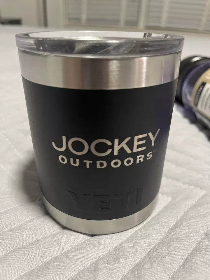 YETI Rambler 10 oz Lowball Stackable Tumbler with MagSlider Lid Color is Black