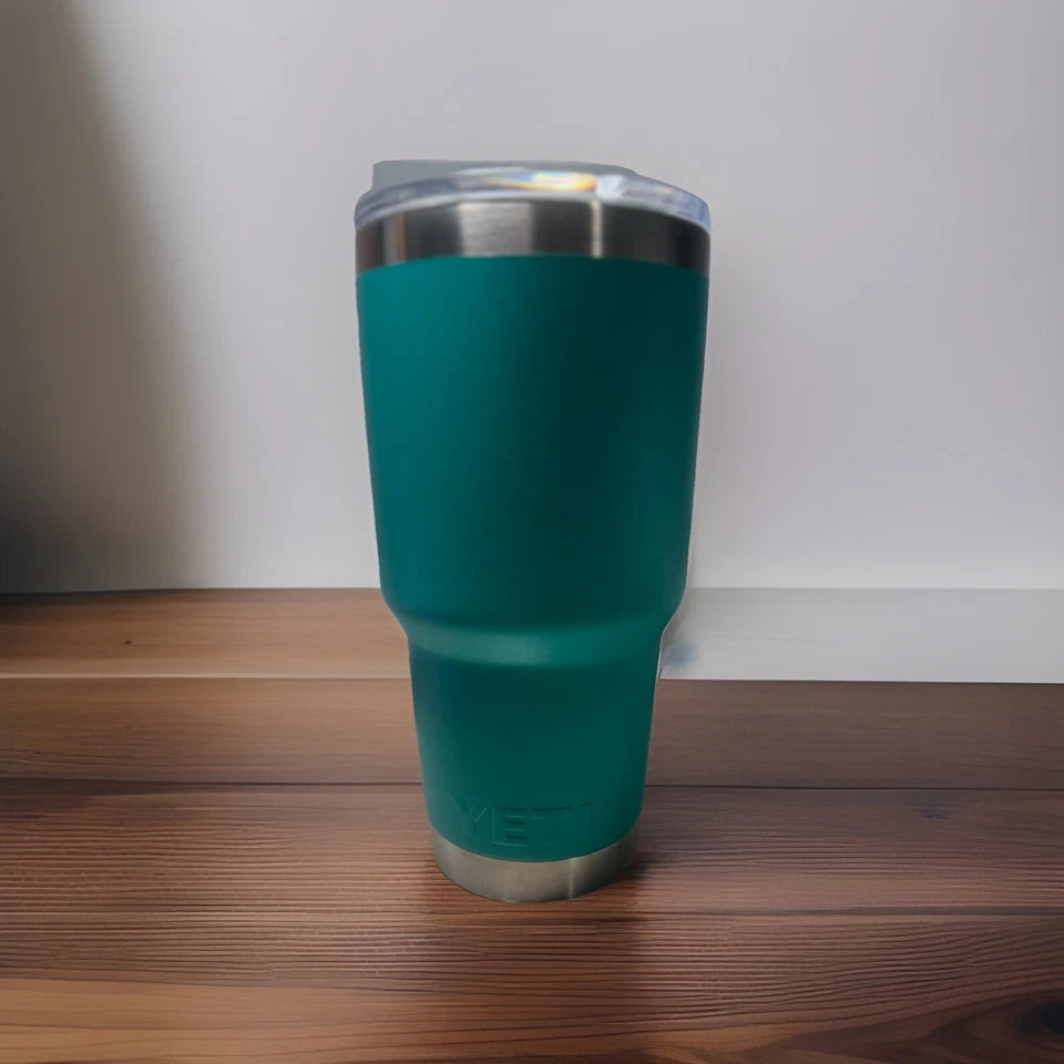 New YETI Rambler 30 oz. Insulated Tumbler Aquifer blue W/ Magslider Lid