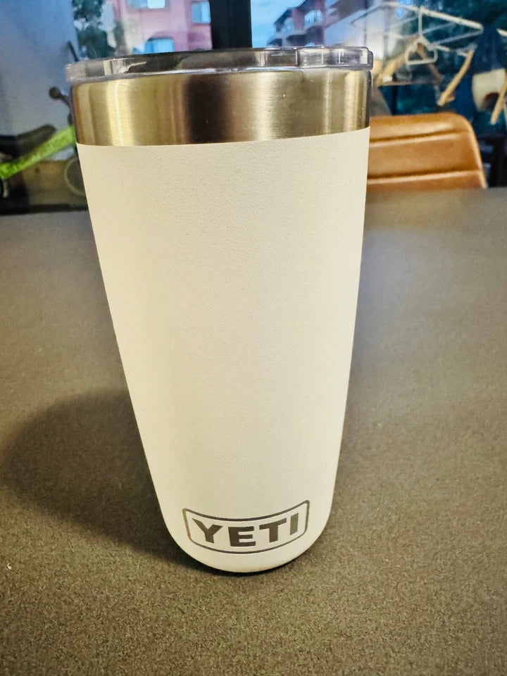 Yeti White Rambler 20oz Tumbler Magslide Lid Red Bull Racing