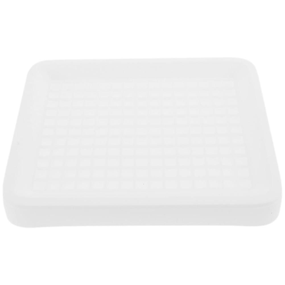 White Plastic Rabbit Litter Box for Guinea Pig Ferret Corner Potty Training Large Size