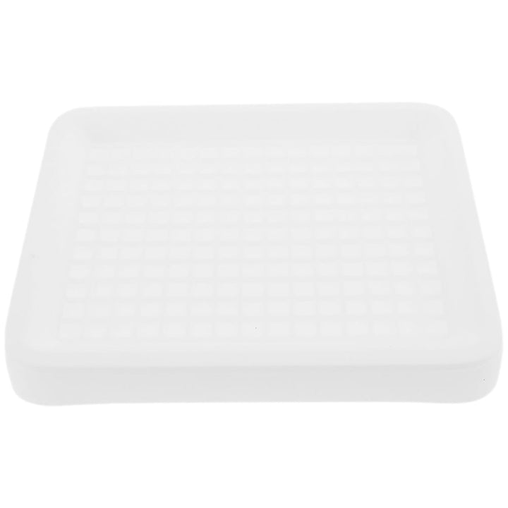 White Plastic Rabbit Litter Box for Guinea Pig Ferret Corner Potty Training Large Size